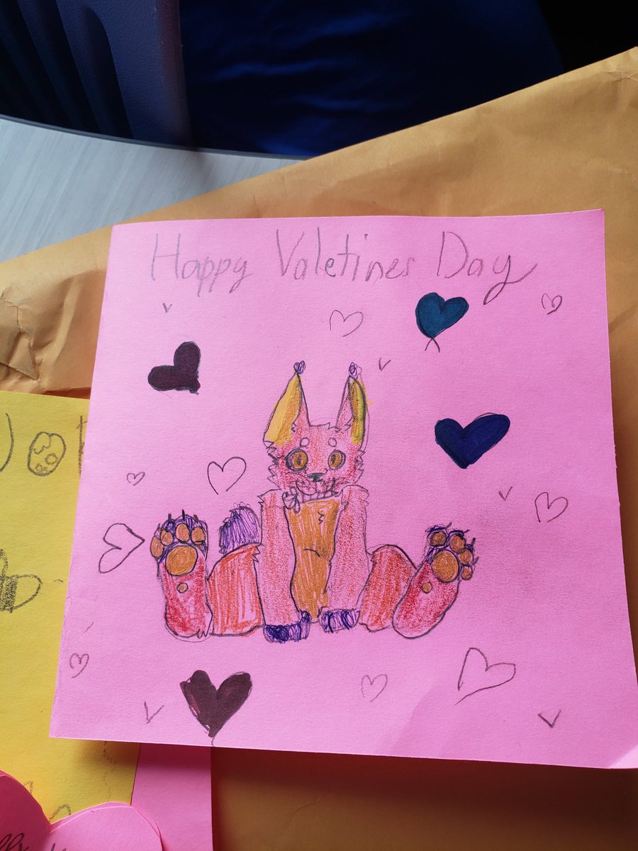 BradrickKenya's tweet photo. Here are just a few of the Valentine cards my 4th graders made residents at a local nursing home. It was so sweet to see them showing kindness to others and enjoy it. #Proudteacher #4thGradersRock #HAPPYVDAY @Delaware_SPS @officialSPS https://t.co/TEjYhL6G2f
