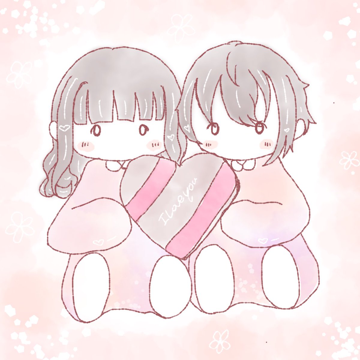 thinjao's tweet photo. #イラスト  #イラスト好きな人と繋がりたい  #バレンタインイラスト 
良かったら♡ちょっと早めのバレンタイン♡ https://t.co/qq091FrMKp