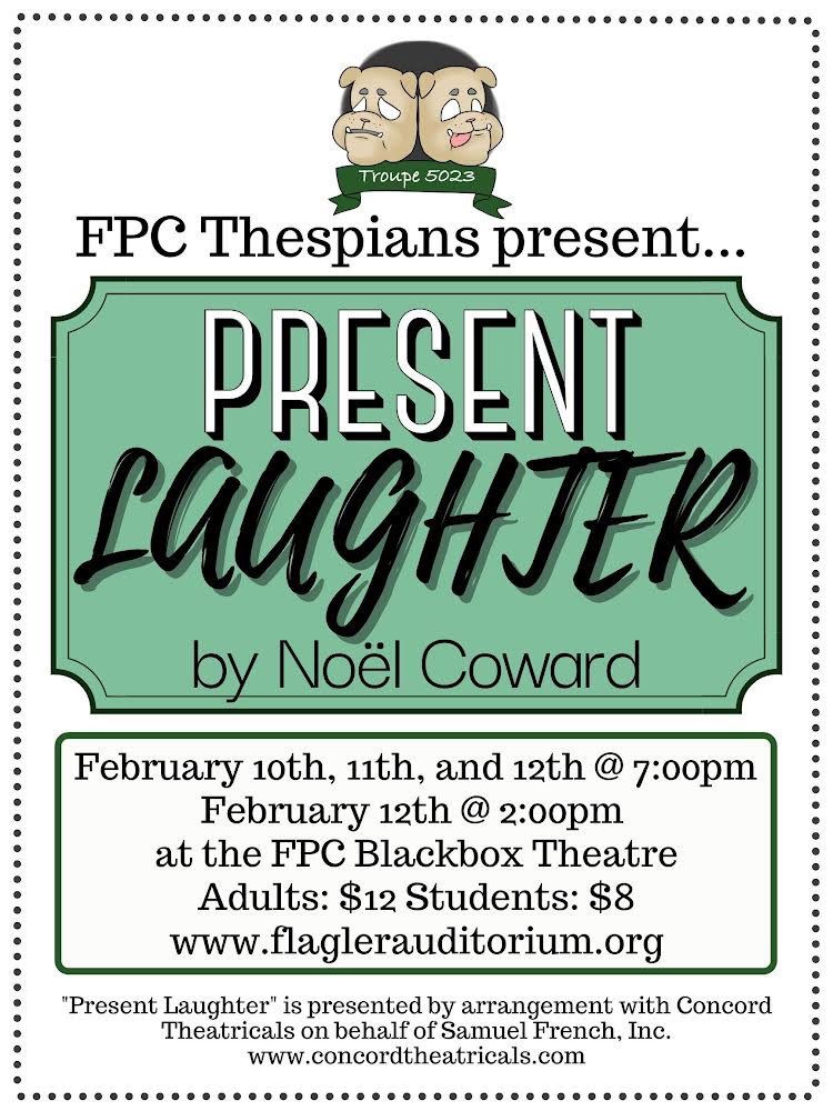 Another masterful performance by our <a href="/FPCThespians/">FPC Thespians</a> in tonight’s performance of Present Laughter! You’ve got one more day to catch this hilarious play. I’m amazed daily by the talent level of our students <a href="/FPCHS/">Flagler Palm Coast High School</a>, 🐶🐶⭐️⭐️