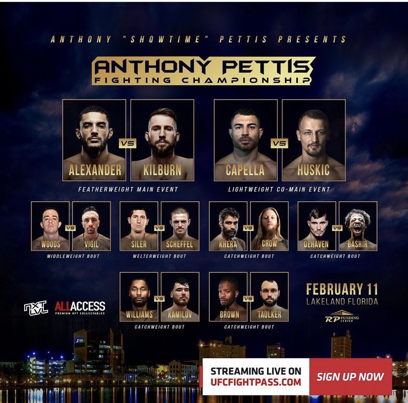 momobazz's tweet photo. #APFC1 what a banger ๐Congrats โฆ@Showtimepettisโฉ ๐ฏ #NXTLVL โฆ lookin forward to #APFC2 https://t.co/3nZLg1Ulv0