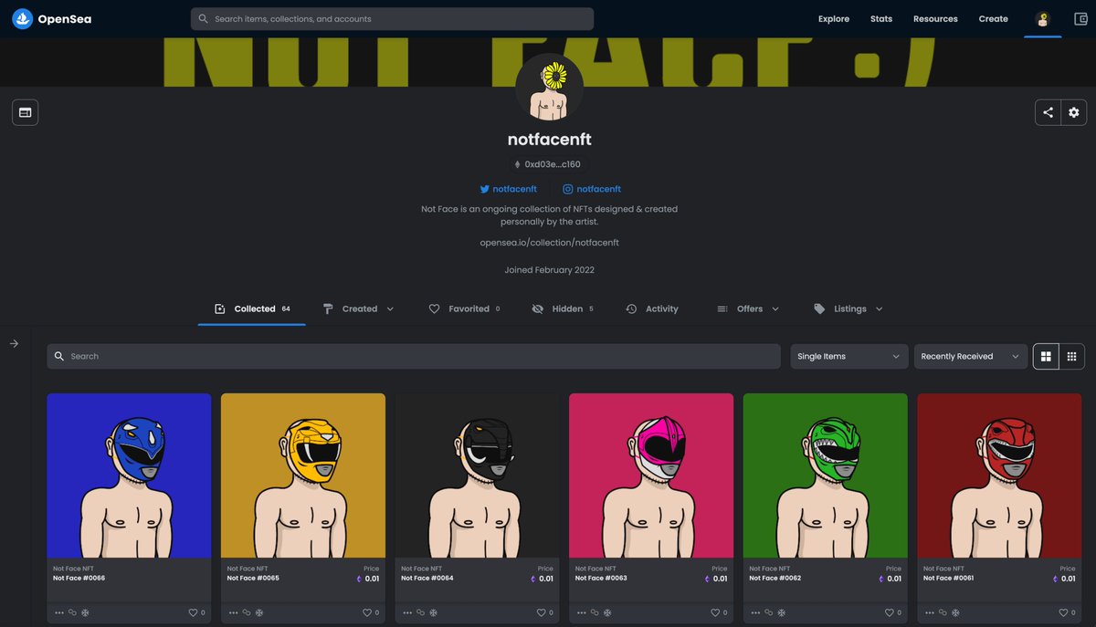 notfacenft's tweet photo. GO GO POWER RANGERS! New on Not Face Collection! https://t.co/B9bHT3qFlQ #opensea #nftart #PolygonNFT #PolygonNetwork #NFTdrop https://t.co/BTqXahCbpP