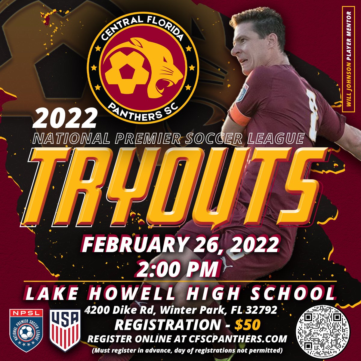 CfscPanthers's tweet photo. What do 19 players including the #1 pick of this year's @MLS Superdraft have in common? They played in the @NPSLSoccer and so can you! We are hosting tryouts for the upcoming season on Feb 26. https://t.co/bjgUmSEnK5 #npsl #cfscpanthers #tyouts #providingopportunities #soccer https://t.co/ZEwmHz7CfM