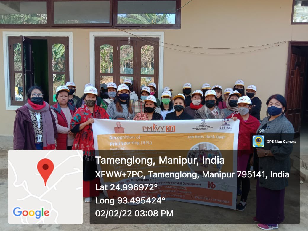 GrowPvt's tweet photo. Textile SSC Assessment conducted under Handloom Sector in Manipur , for the job Role : Hank Dyer By Growwell on 2-2-22 @TextileSSC @MSDESkillIndia @NCVETIndia https://t.co/vS1yEKfoZo