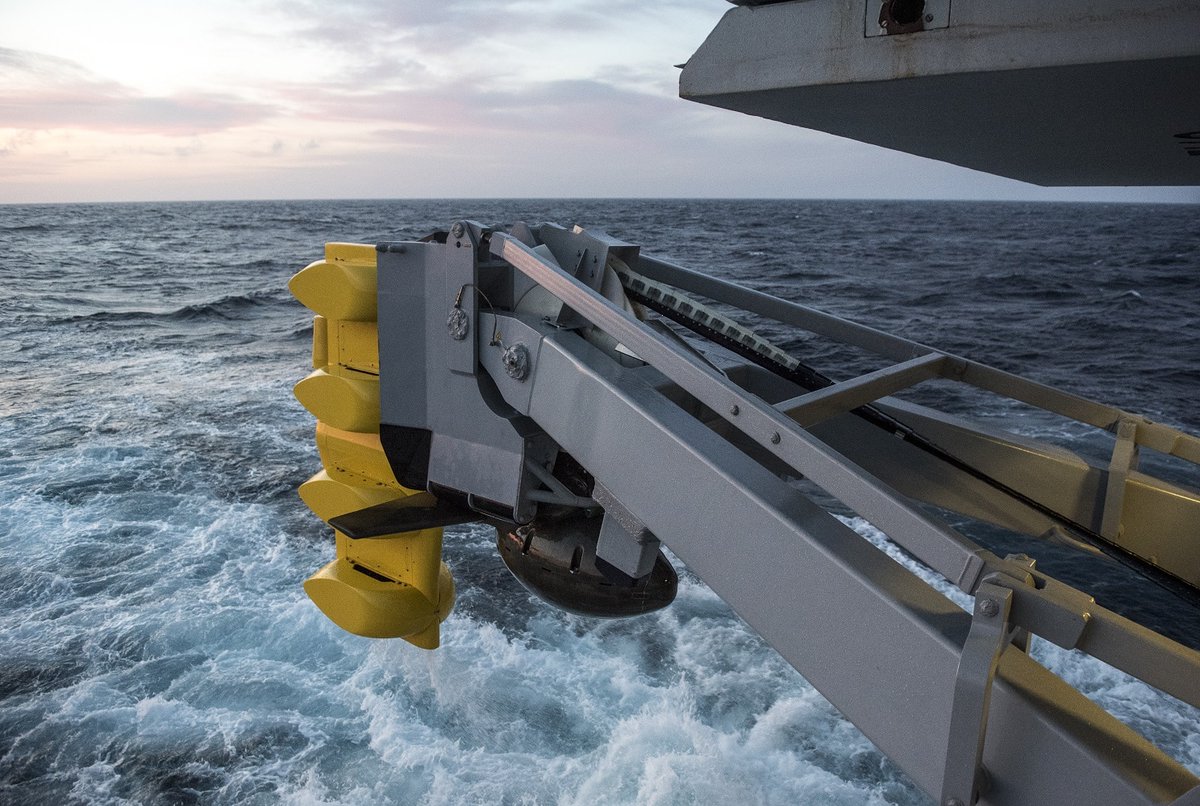 CavasShips's tweet photo. Responses are due Monday as the US #Navy seeks to replace the #Raytheon SQS-62 DART  variable depth sonar #VDS to be fitted to the Constellation-class #frigate. Leading contender for the primary sub-searching sensor seems to be the Thales CAPTAS-4 https://t.co/xt13RjleMX https://t.co/0f1d4gx9On