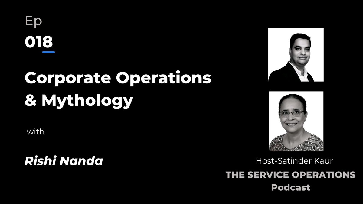 consultnibhish's tweet photo. The Service Operations  #podcast - #corporate #Operations and #Indian #Epics

It was a pleasure interacting with Ma'am Satinder Kaur on this wonderful topic 

Hope you all will enjoy the conversation.

https://t.co/yipfjyJV7K

#rishinanda #mythology #ancienthistory https://t.co/XgXaHfHoMI