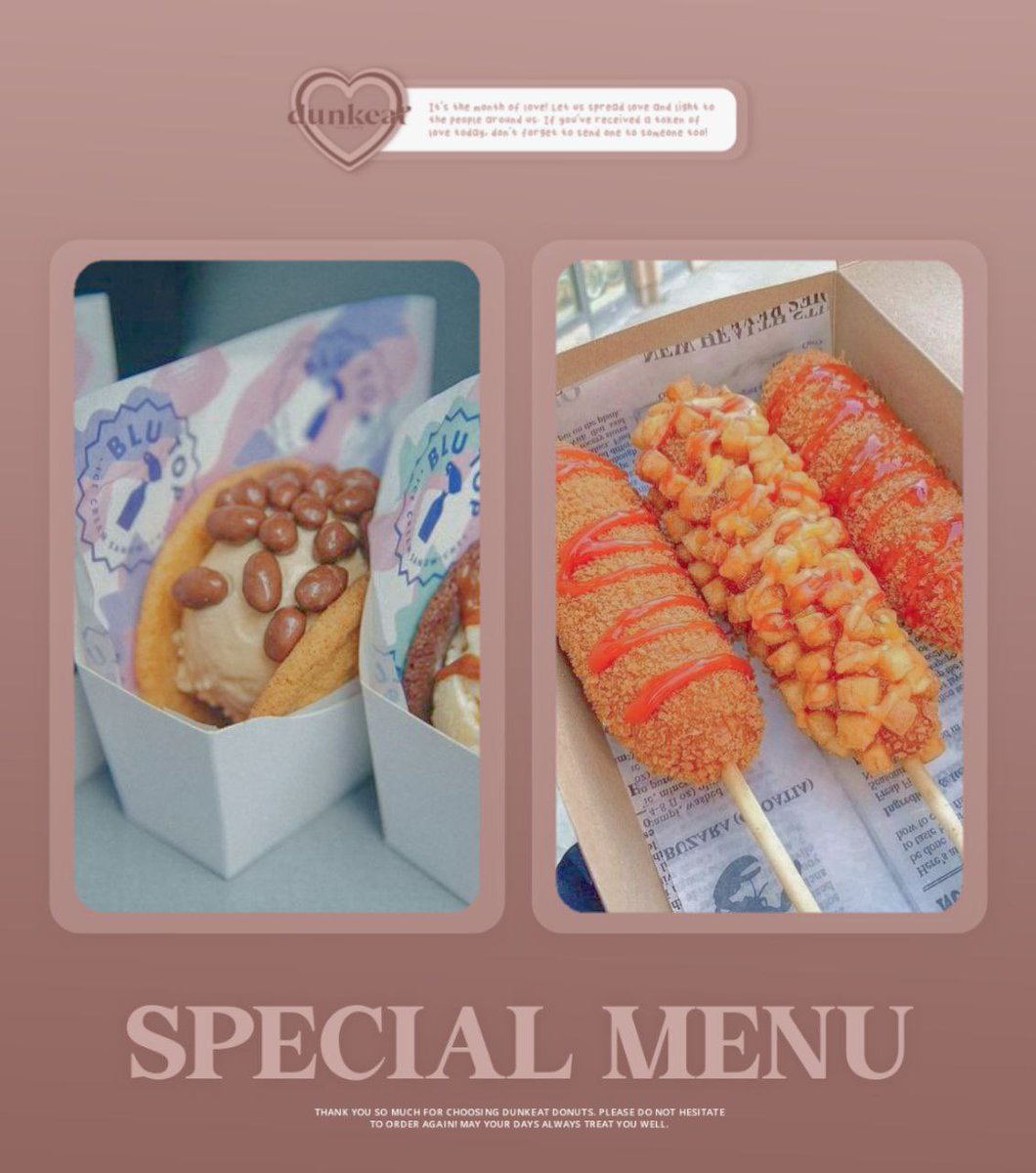 ㅤ   

       ༄ dunkeat⠀donuts.⠀ ༅
      
      for       @gaIitaq
      from    kash pogi

      ❝ ito na libre mo agnat  ❞

ㅤ