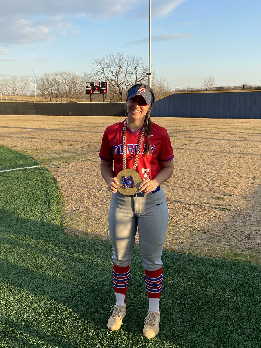 MSC_Softball's tweet photo. FINALS FROM WINTER BLAST DAY 1
MSC 9 vs IOWA CENTRAL CC 0
MSC 2 vs BUTLER CC 3
highlight: Kenzie Tuck repping the  home run chain from the first game https://t.co/7QBLIJeqIy