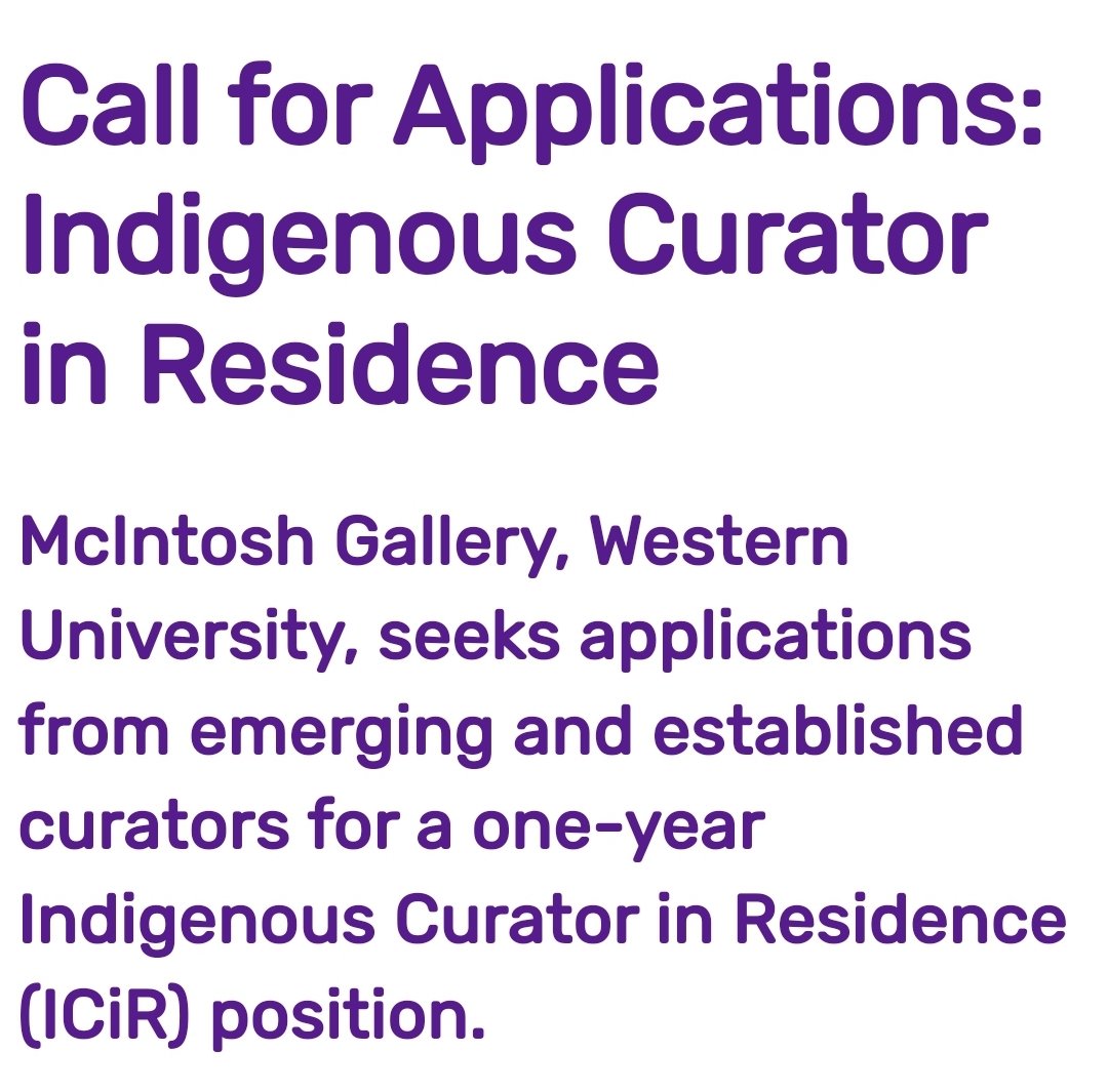 Via <a href="/McIntoshGallery/">McIntosh Gallery</a> at <a href="/WesternU/">Western University</a> mcintoshgallery.ca/news/2022/call… <a href="/cadendias/">Carol-anne Dendias #EveryChildMatters</a> <a href="/MrSlay_17/">Mr. Slay</a> @davidennis2 <a href="/alexisgeorge_15/">Alexis George</a> <a href="/ARESLib/">Tracy Manitowabi</a> <a href="/l_whiteye/">Leslee White-Eye</a> <a href="/_Ecolady_/">Michelle Brown</a> <a href="/kimbersluis/">Kim Vandersluis</a> <a href="/antlerriverelem/">Antler River</a> <a href="/SSSOneida/">StandingStoneSchool</a> <a href="/DebraMop/">Debra Bridgman</a> <a href="/AqpikGrove/">adrienne talbot</a> <a href="/waasnoodekwe/">Ashley Riley</a> <a href="/Joe_Sheik/">Joe Sheik</a> <a href="/thehodgees/">Sarah Hodgkinson</a> <a href="/starr_albert/">Starr McGahey-Albert</a> <a href="/fnmitvdsb/">FNMI Thames Valley</a>