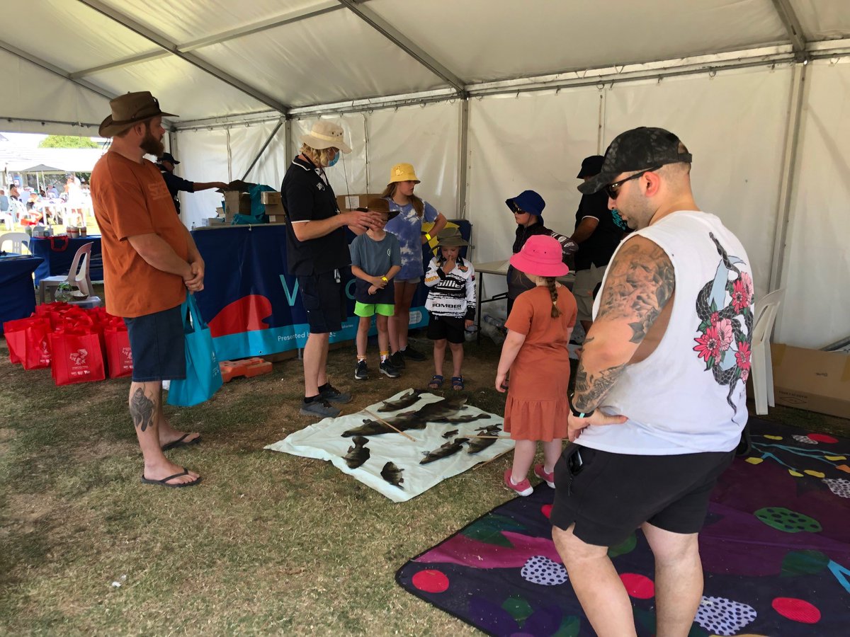 VicFisheries's tweet photo. Today at GoFish Nagambie it’s been a brilliant day with Lee Rayner and our team teaching 80 kids how to fish at our first Vic Fish Kids clinic for the year.
#vicfishkids #gofishnagambie #silverperch https://t.co/WkLbrQBIQg