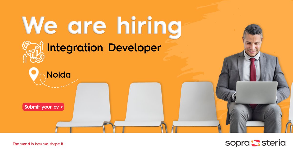 SopraSteria_IN's tweet image. *ATTENTION JOB SEEKERS*
If you are good at analytical and problem-solving skills, then here is your chance now. Sopra Steria India is looking for an Integration Developer.
Submit your CV today- bit.ly/3H2LGQz
#IntegrationDeveloper #Noida #Coding #SopraSteriaIndia