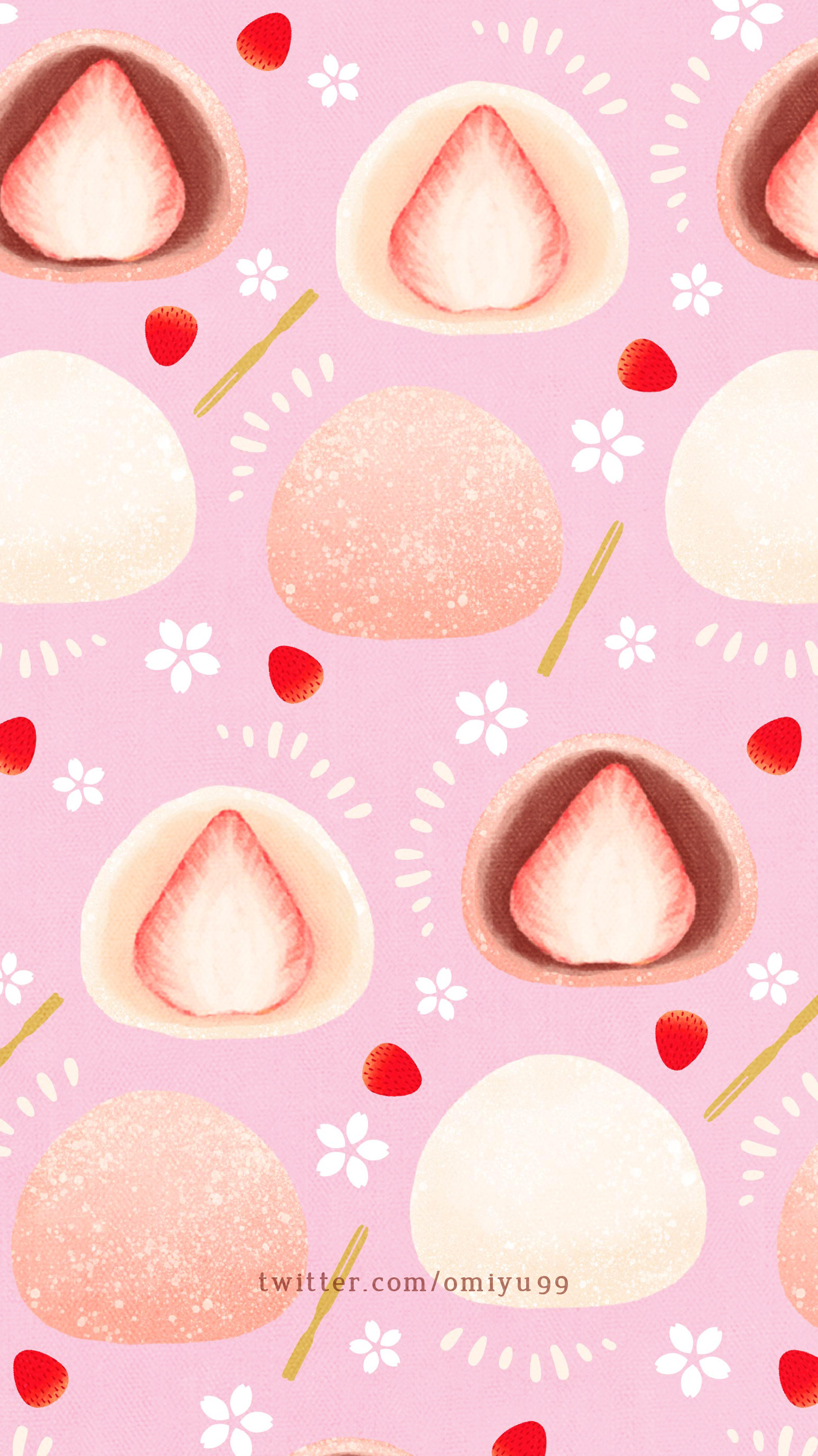 Omiyu お返事遅くなります Tren Twitter いちご大福な壁紙 Illust Illustration 壁紙 イラスト Iphone壁紙 いちご Strawberry 食べ物 T Co J6k0eakvqp Twitter