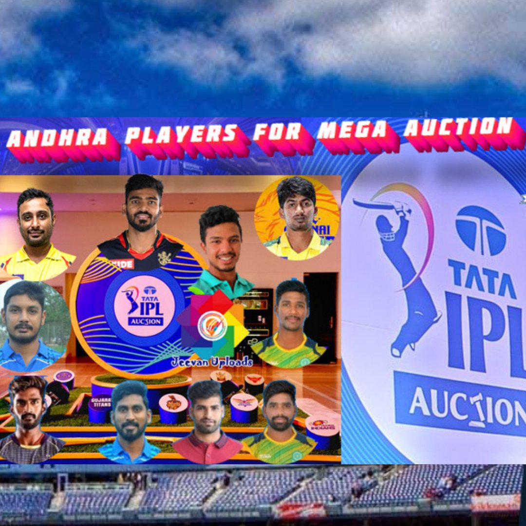 Jeevan Uploads (@andhraca) on Twitter photo It's time to create history.
161 Players will go on Day 1 in the mega auction 2022.
From Andhra
AT Rayudu - 35
Ashwin Hebbar - 57
KS Bharat - 74
Ricky Bhui - 136
Catch Mega Auction
Feb 12-13, 11 AM onwards | @starsportstelugu | <a href="/starsportsindia/">Star Sports</a> | @IndianIdcf | <a href="/IPL/">IndianPremierLeague</a> It's time to create history.
161 Players will go on Day 1 in the mega auction 2022.
From Andhra
AT Rayudu - 35
Ashwin Hebbar - 57
KS Bharat - 74
Ricky Bhui - 136
Catch Mega Auction
Feb 12-13, 11 AM onwards | @starsportstelugu | <a href="/starsportsindia/">Star Sports</a> | @IndianIdcf | <a href="/IPL/">IndianPremierLeague</a>