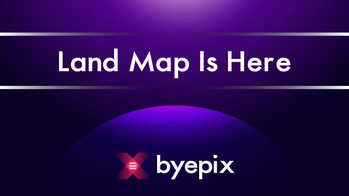 We made you a promise that the Land Sale Launch is coming soon.

We were able to work on the last technicalities, and we proudly announce that the Land Map is now ready. Are you prepared to have a glimpse of your next life?😍

land.byepix.com