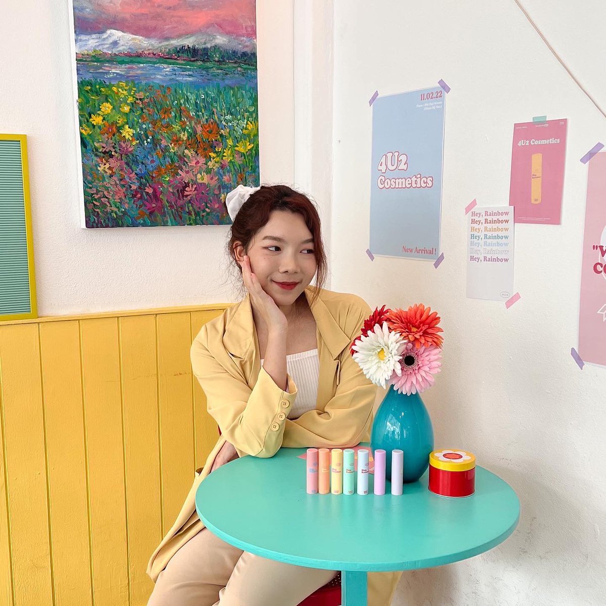 SONGJE_S's tweet photo. 4U2 Hey,Rainbow🌈 บลัชน้ำตัวใหม่แพ็กเก็จสีพาสเทล น่ารักมากกก ปัดไปเลยค่ะ7วัน7สี สวยทุกโทน mlbb ตุ่นๆ สดใส มีครบทุกเฉด เนื้อใช้ง่ายมาก! แตะแล้วเบลนด์ไปกับผิวเลย แท่งละ159฿ เซ็ตละ999 เอาไรมาไม่ตำเหอะ โครตคุ้มมม https://t.co/FKyzockJ6Z