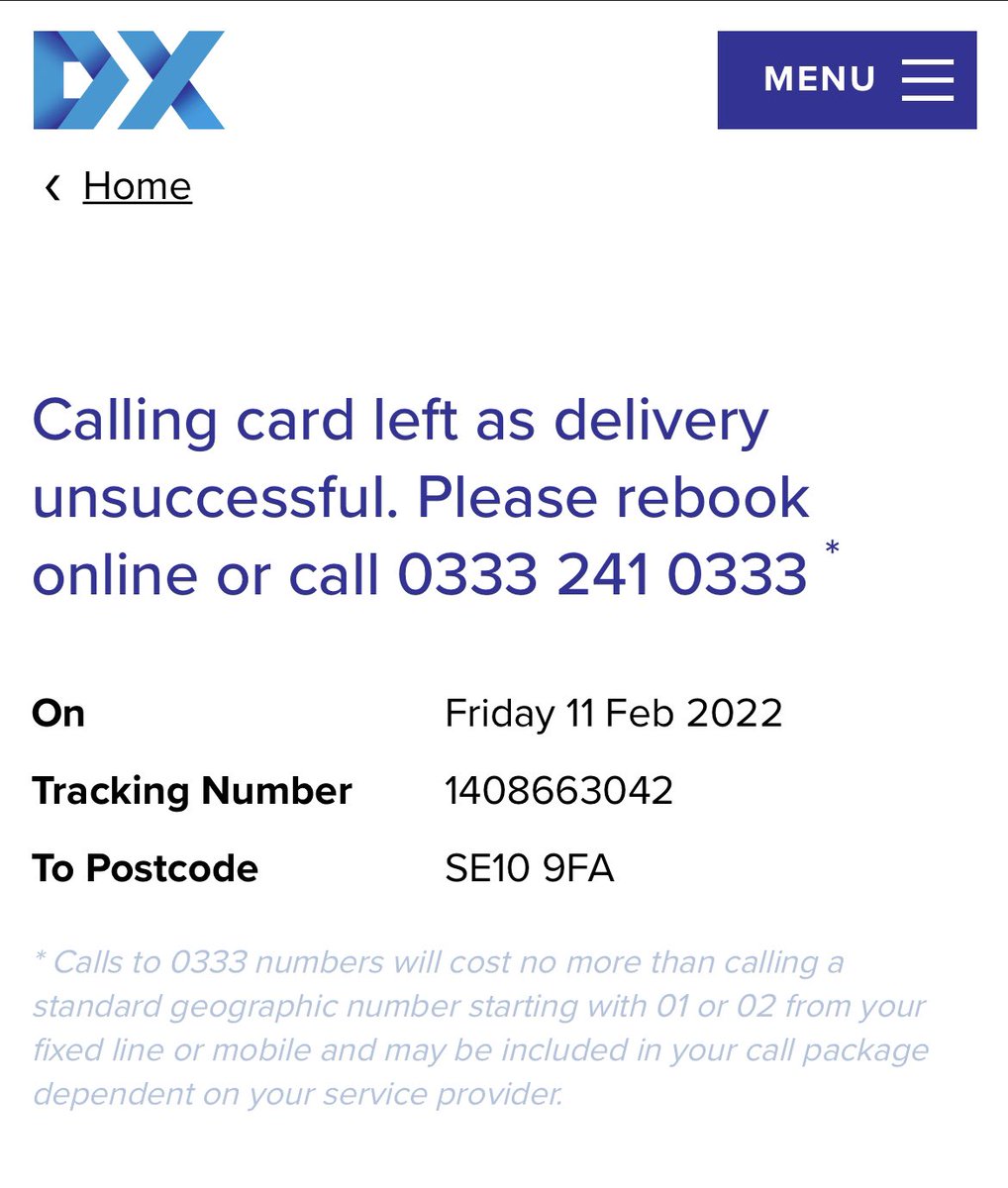AtifTabani's tweet photo. @DXdelivery Well it’s not true that they left a calling card. I am not in on Monday but can you arrange it for Tuesday? It would have to get there for Tuesday as it my passport and I need it to travel the day after https://t.co/QNBY2VCt1i