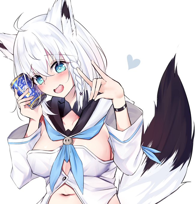 ほろ酔い きーつねっ 
#絵フブキ 