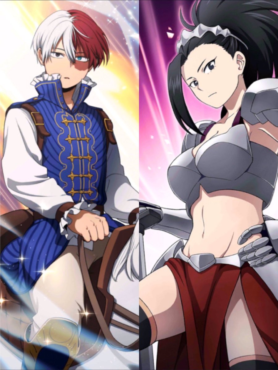 May I offer a prince Shouto &amp; his knight Momo?