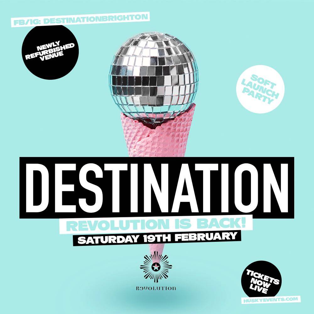 HuskyEvents's tweet image. 💃 1 WEEK TO GO 💃

The grand re-opening of the newly refurbished @RevolutionBars Brighton is just one week away!
BRAND NEW Saturday nights &amp;gt;&amp;gt;&amp;gt;&amp;gt; DESTINATION!

Secure your launch tickets from huskyevents.com 💥