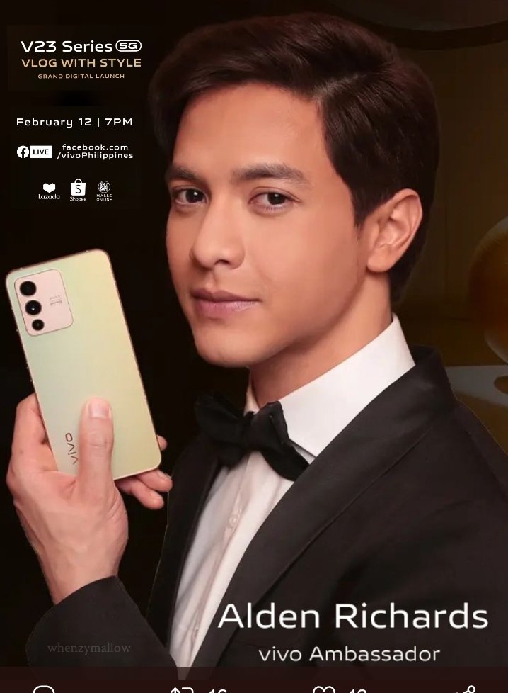 thank you for tweeting with us! both HT and tagline are trending! 

#ALDENxVivoAmbassador
 ALDENxVivoLaunch V23Series5G