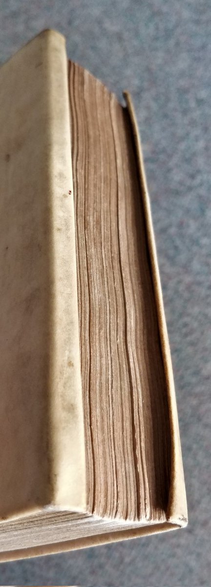 Beautiful 17th. century 'overlapping vellum' bookbinding #Bibliophilia #Bookcollecting
