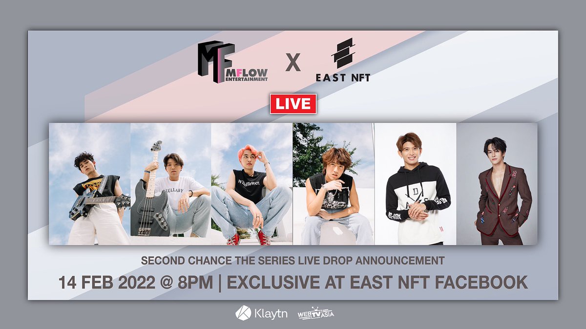 secondchance_ss's tweet photo. EAST NFT จับมือMFlow กับงาน House of Y 'NFT อย่าพลาด 
SPECIAL VALENTINE LIVE FROM 
SECOND CHANCE THE SERIES  &amp; COFFEE MELODY CAST 
DON'T MISS ! 🥳🥳

📍14 FEB 2022 @ 8PM (TH) 📍
Facebook: EAST NFT👉🏻 https://t.co/Bi2vdM1Tva👈🏻

#MflowEntertainment #SecondChance #EASTNFT #Klaytn https://t.co/ONwVWkfDvV
