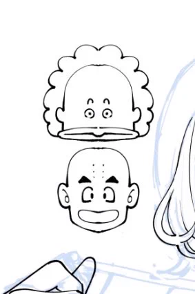 クリスタの対象定規で描けるキャラクターたち(きっとまだいます) 