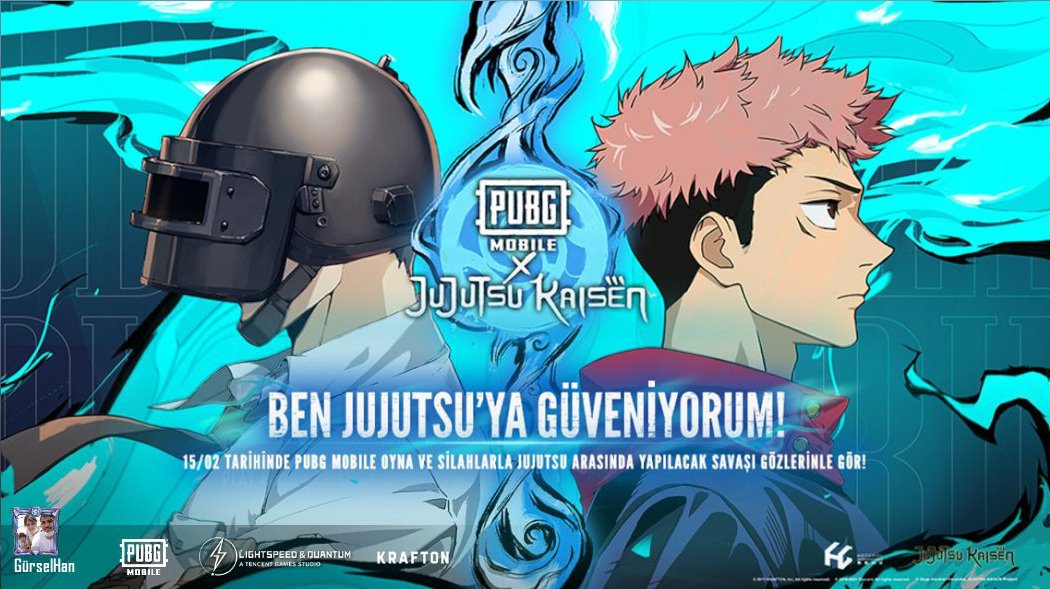 15/02 tarihinde PUBG MOBILE oyna ve silahlarla Jujutsu arasında yapılacak savaşı gözlerinle gör!  share.pbgcj.com/h5campaign.php…