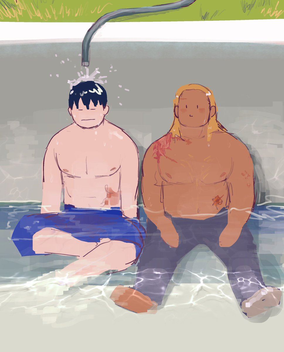 tinfigs's tweet photo. Smashing redneck yacht club fanart and #fma_60min into one ultra crunchy ball. harnessing power of scar prompt #win https://t.co/zXv23ubIaS