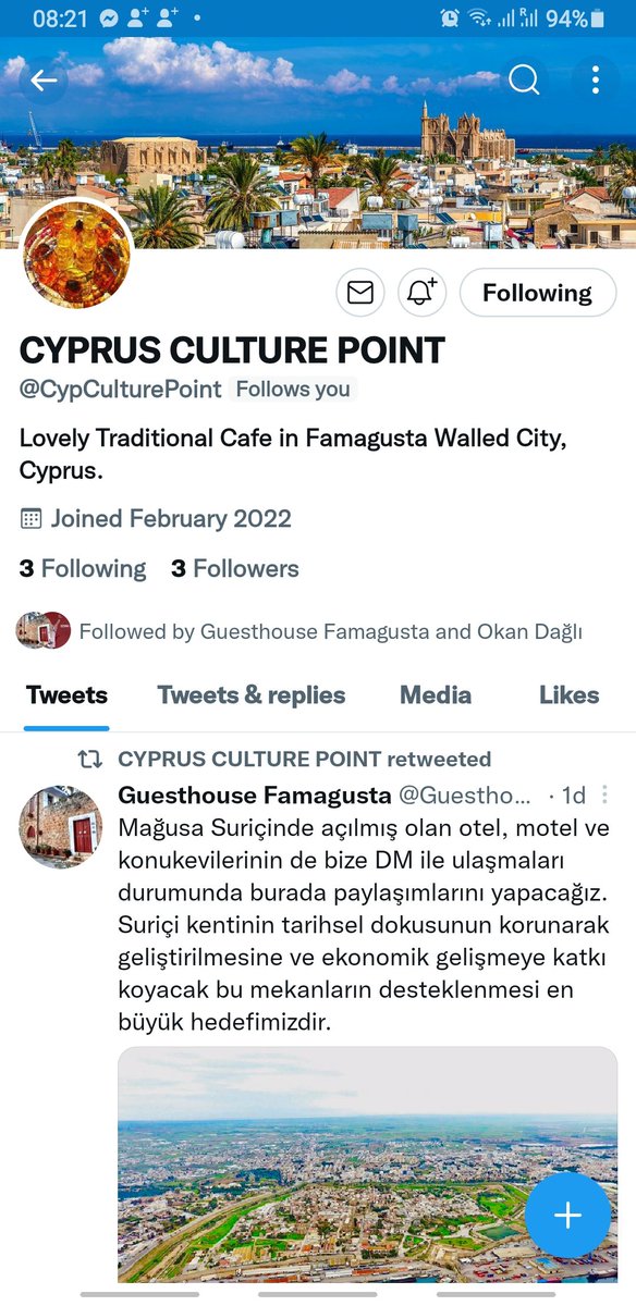 <a href="/CypCulturePoint/">CYPRUS CULTURE POINT</a> Mağusa Suriçi’nde. Kıbrıs mutfağının geleneksel yiyecekleri ve her çeşit kahveyle 😊