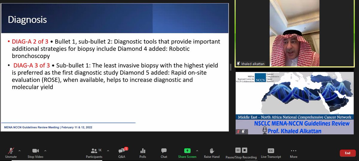 Oncology_Events's tweet image. #NSCLC #MENA_NCCN Guidelines Review
Prof. Khaled Alkattan