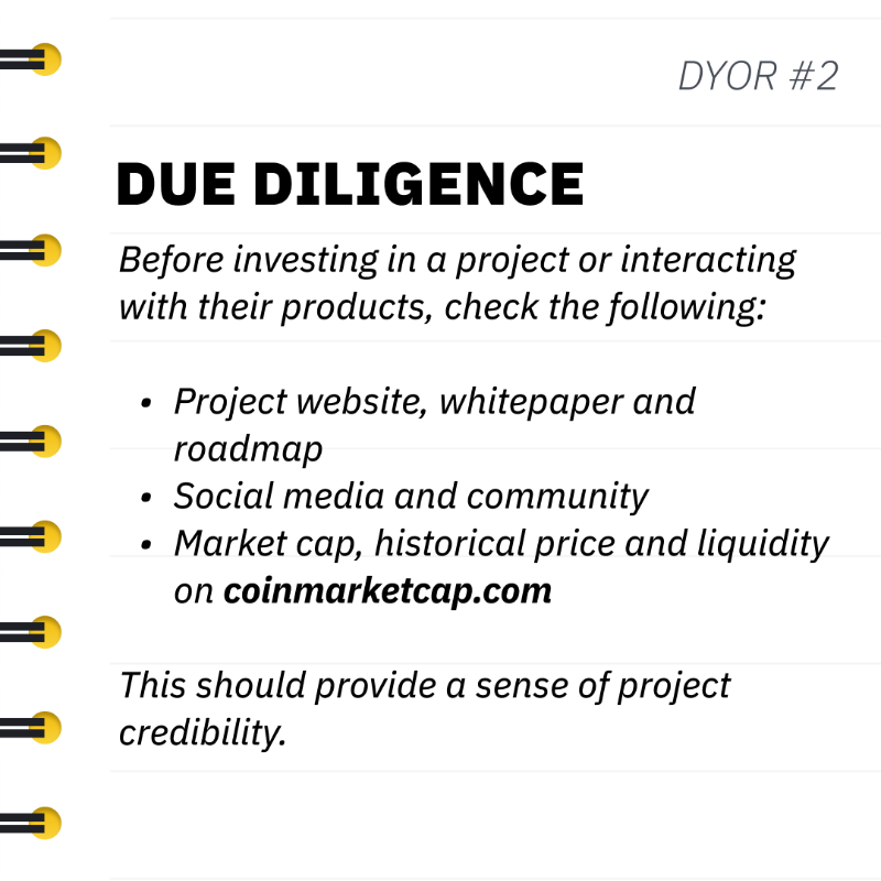 binance's tweet photo. Doing your own research is important when it comes to anything. Especially crypto.
 
Start DYOR with these tips 👇