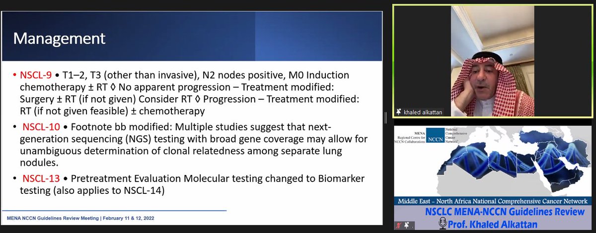 Oncology_Events's tweet image. #NSCLC #MENA_NCCN Guidelines Review
Prof. Khaled Alkattan