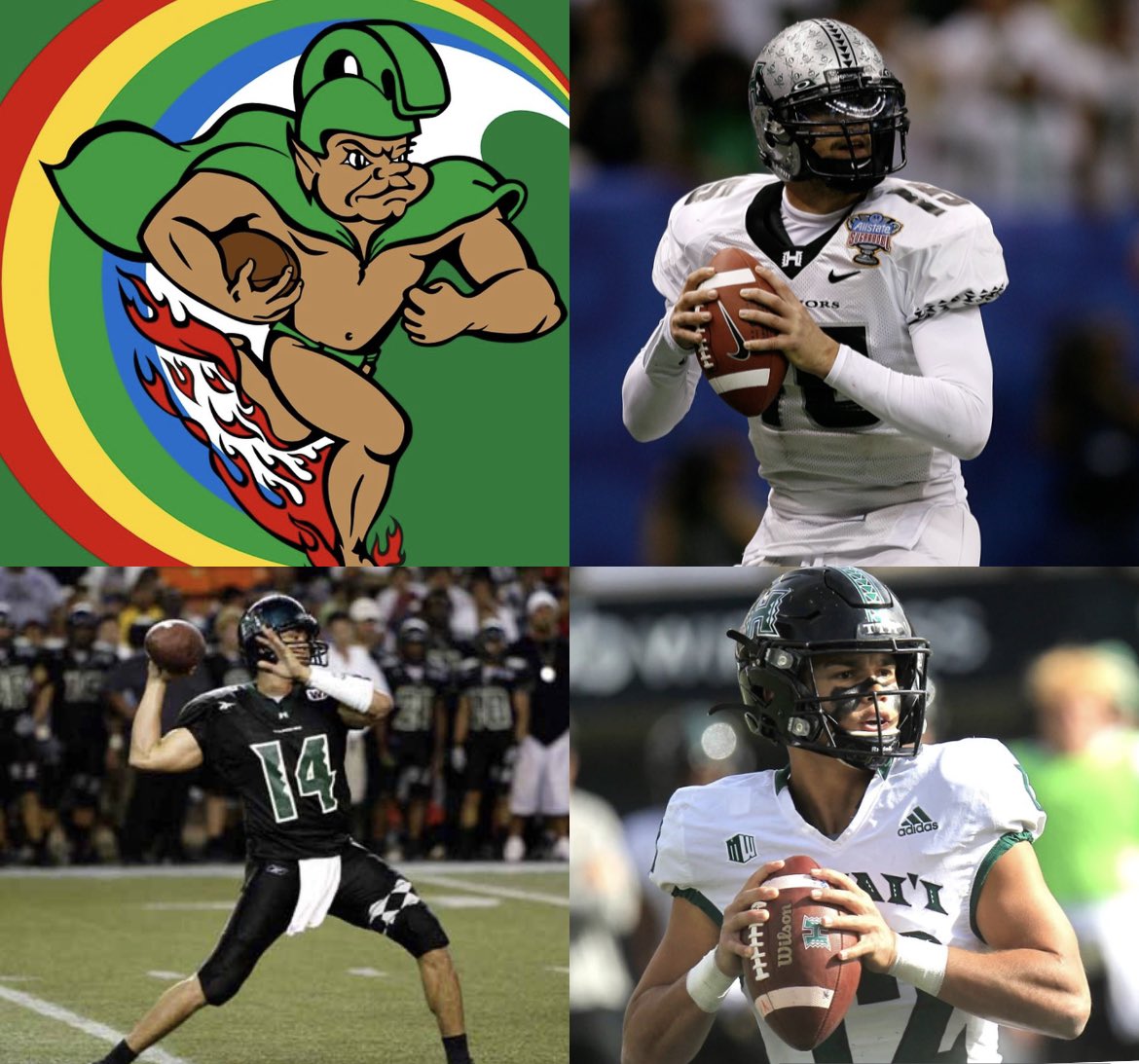jkSagapolutele's tweet photo. Truly blessed and honored to be offered by @HawaiiFootball . Mahalo to @CoachShoeUH @CoachTimmyChang @CoachYoro @coach_minaya and the whole UH staff 🌈 🔥 . So many incredible QBs have come through this program. Speechless 🙏🤝. #BraddahHood https://t.co/ZAk5lOzVbc