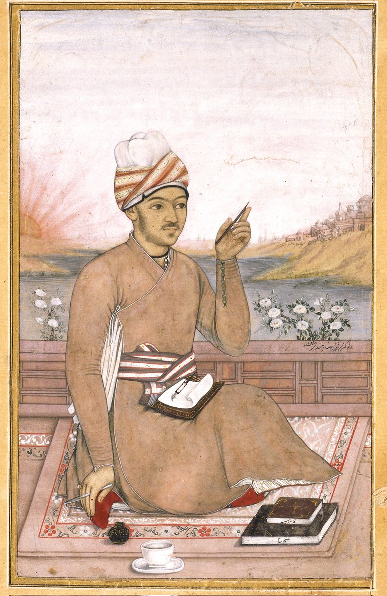ssharadmohhan's tweet photo. 'A Scribe on a Terrace'.
This is 'Old School Journalism'!
No Table, no Laptop. Also, EXCEPT for the Coffee Cup, Pens & Paper have disappeared now.
Now at #DavidCollection, 1755 AD painting by Muhammad Riza-Hindi, an Indian artist in Iran.
@ranjona @DilliDurAst @Peachtreespeaks https://t.co/FnhIqtpGDI