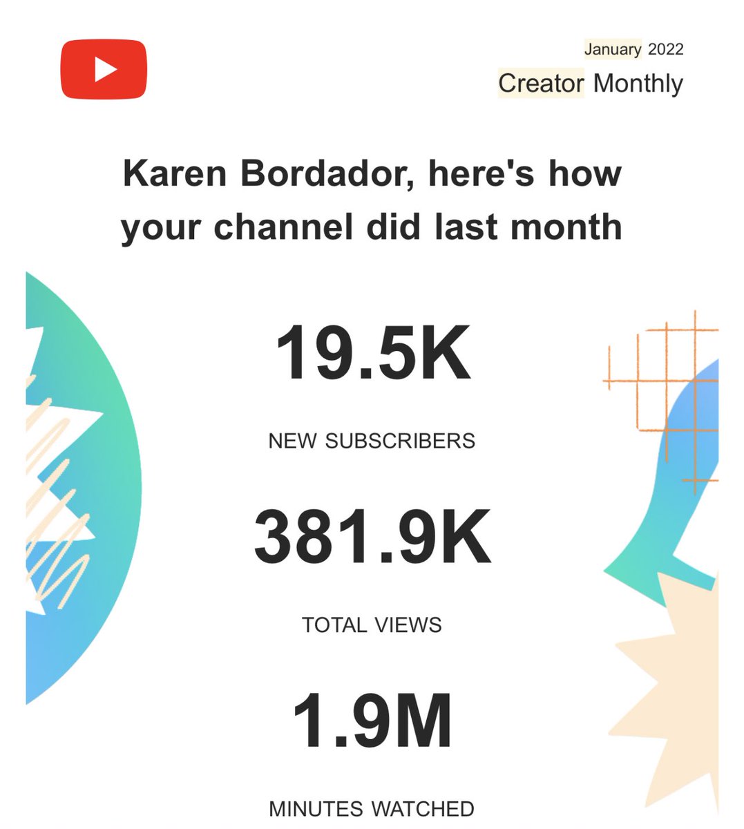 Karen_Bordador's tweet photo. Wow thank you for this feat! 😍
Aiming for 100k subscribers! 
Be part of my growth and SUBSCRIBE!

https://t.co/R9PYpsvHtD

Thank you for being part of my journey. https://t.co/Hu8au3ajeG