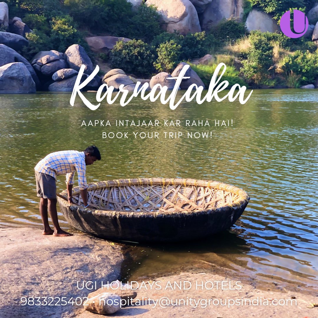 unity_india's tweet photo. Karnataka :One of the states in India which has amazing beautiful spots to visit. There are caves, temples, churches, forts, tombs, mosques, hill stations and beaches and more.

Explore wide and vivid Karnataka with us.

For packages and bookings : 9833225402 or write us at (1/2) https://t.co/nGsf5CkzAN