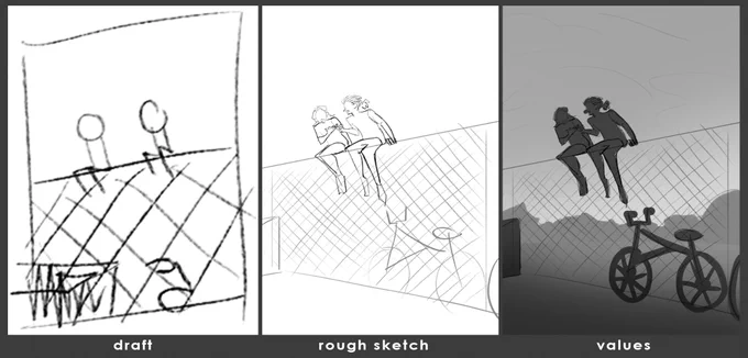 the process for "Pinky Promise" (:

i stumbled into a lot of problems when making this. i thought i could just dive in and work on it straight ahead w/o planning. turns out i was wrong 😂 i hated this for a while, but im thankful for it for teaching me a lot of stuff 