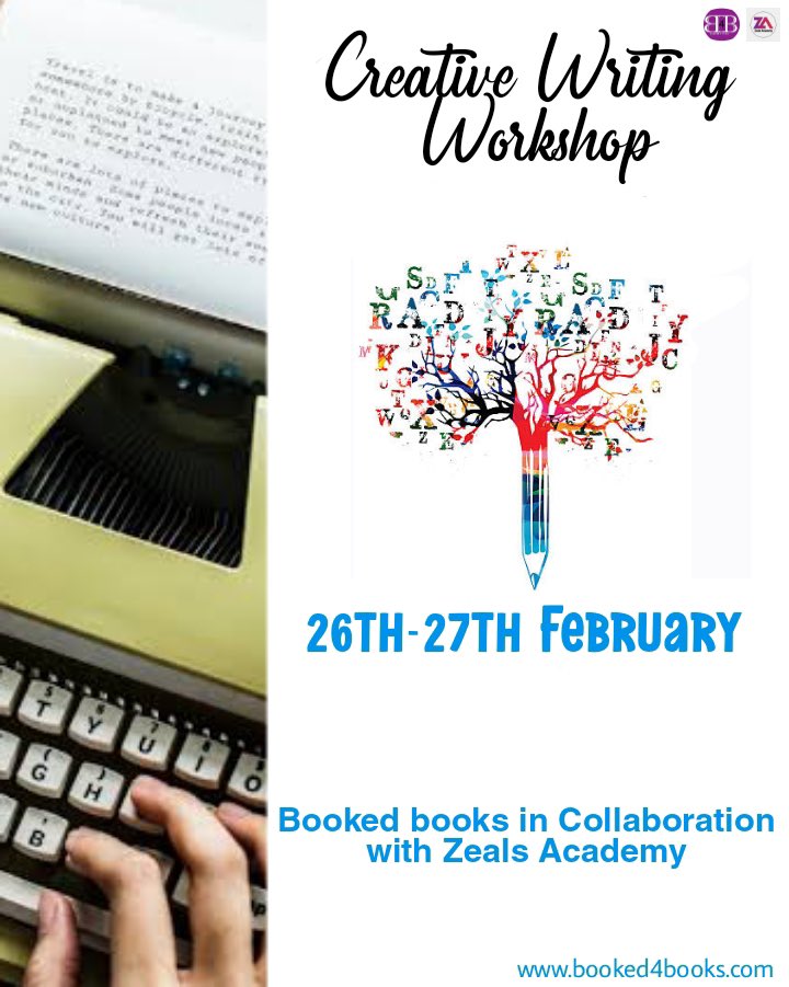 Booked4books's tweet image. 🔔 #ImportantNotification 
We are back with the second ‘Creative Writing Workshop’.This two day workshop will be held on February 26-27, 2022. Those willing to participate keep watching this space! 
#B4BCreativeWritingWorkshop #Booked4Books #ZealsAcademy