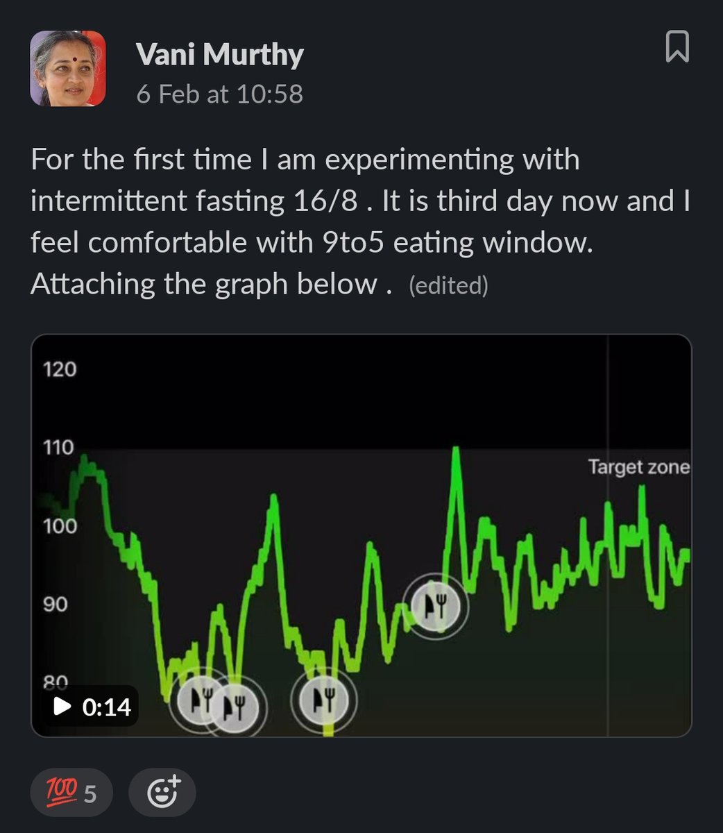 Ultrahuman (@ultrahumanhq) on Twitter photo If you ever find yourself struggling to make changes to your diet, let us introduce you to our Cyborg Army member - <a href="/vanimurthy/">vanimurthy</a>.
At 60, she’s experimenting to see what works best to keep her glucose levels within range. 🦾 If you ever find yourself struggling to make changes to your diet, let us introduce you to our Cyborg Army member - <a href="/vanimurthy/">vanimurthy</a>.
At 60, she’s experimenting to see what works best to keep her glucose levels within range. 🦾