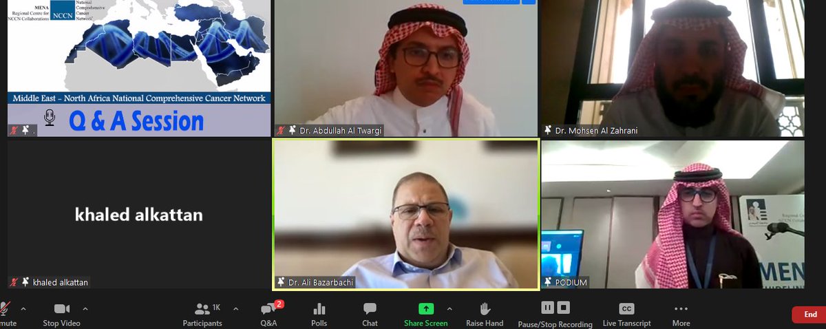 Oncology_Events's tweet image. #MENA_NCCN Day 2 Q &amp;amp; A Session