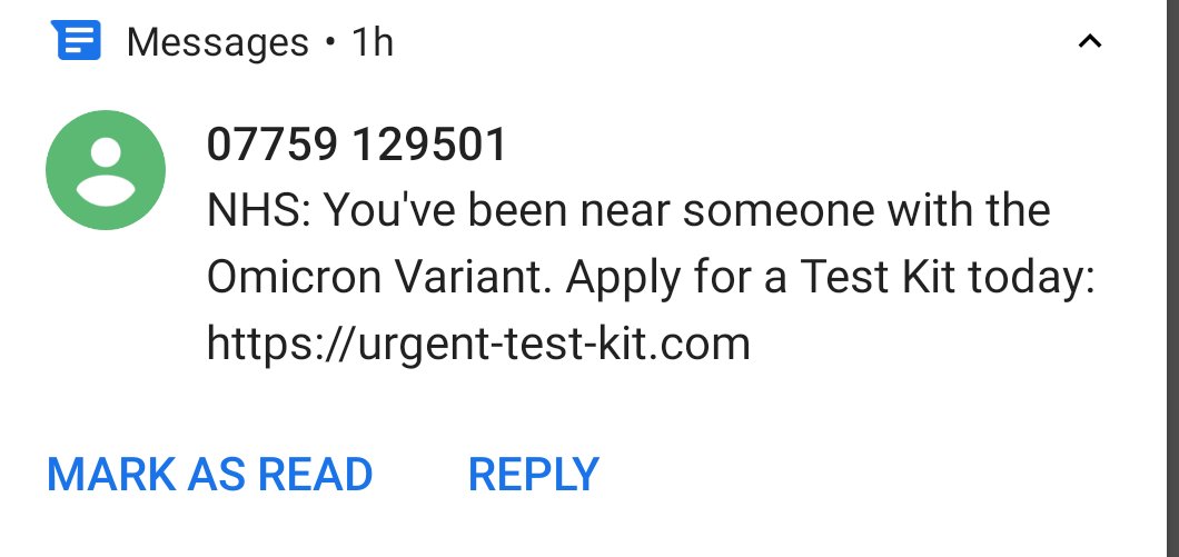 Love a good scam text first thing in the morning