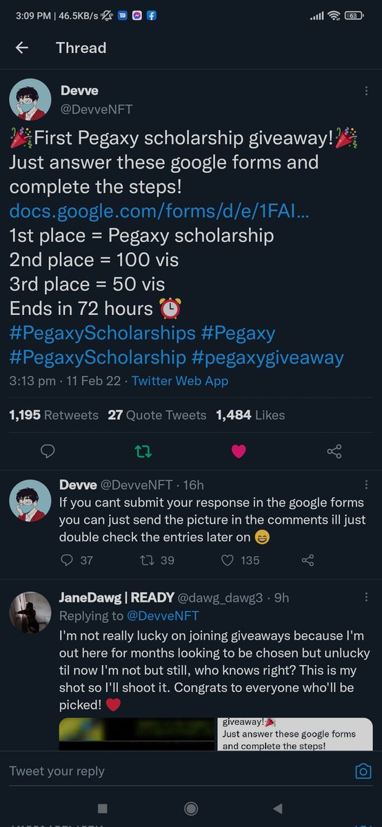 asdfghitokyo's tweet photo. @DevveNFT Already like, retweet and followed! Hoping to win for my studies 🥰 https://t.co/ZhBk2KjQ1d