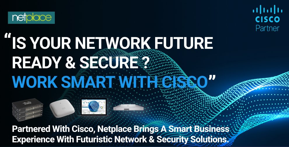 netplace_tech's tweet photo. From Education-to-Oil &amp; Gas sector or Media giant-to-Government org, #Cisco delivers #ITnetwork solutions everywhere. 
#Netplace joins hands with Cisco to help you integrate these products customized for your #business environment with full versatility.
#cybersecurity https://t.co/ZA9Xfoeg17
