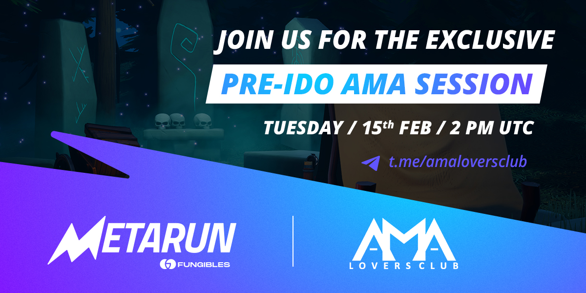 MetarunGame's tweet photo. As the most exciting date approaches, we are sure that you have many questions &amp; that you want to know everything related to #Metarun.

Here's our chance to chat! 💜

🗓When? Tuesday, 15th of February, 2 PM UTC
📍Where? https://t.co/idbJdgkW4j

#IDO #GameFi https://t.co/nfdgDcUyFo