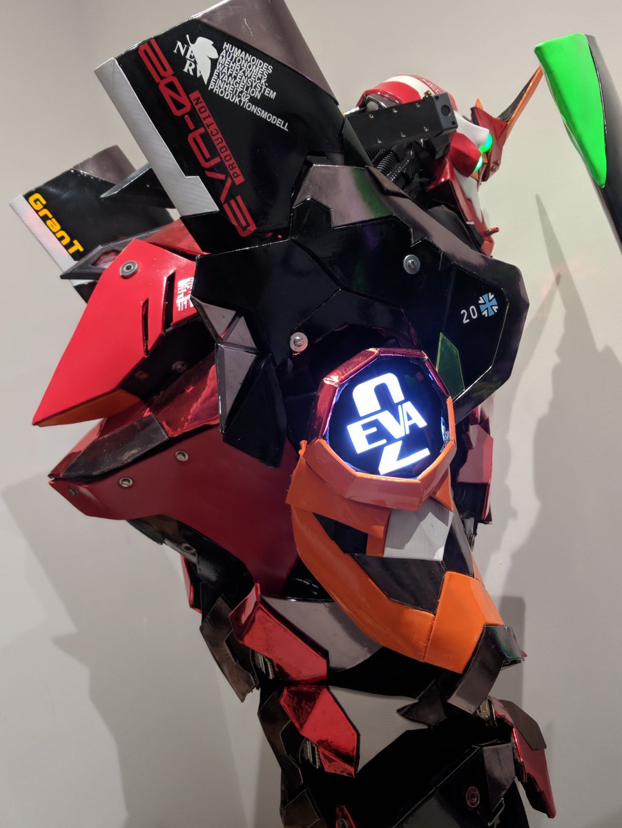 maolocosplay's tweet photo. Close-up on Unit 2.
２号機の細部

#unit02redesignproject https://t.co/q2eWH16Yjb