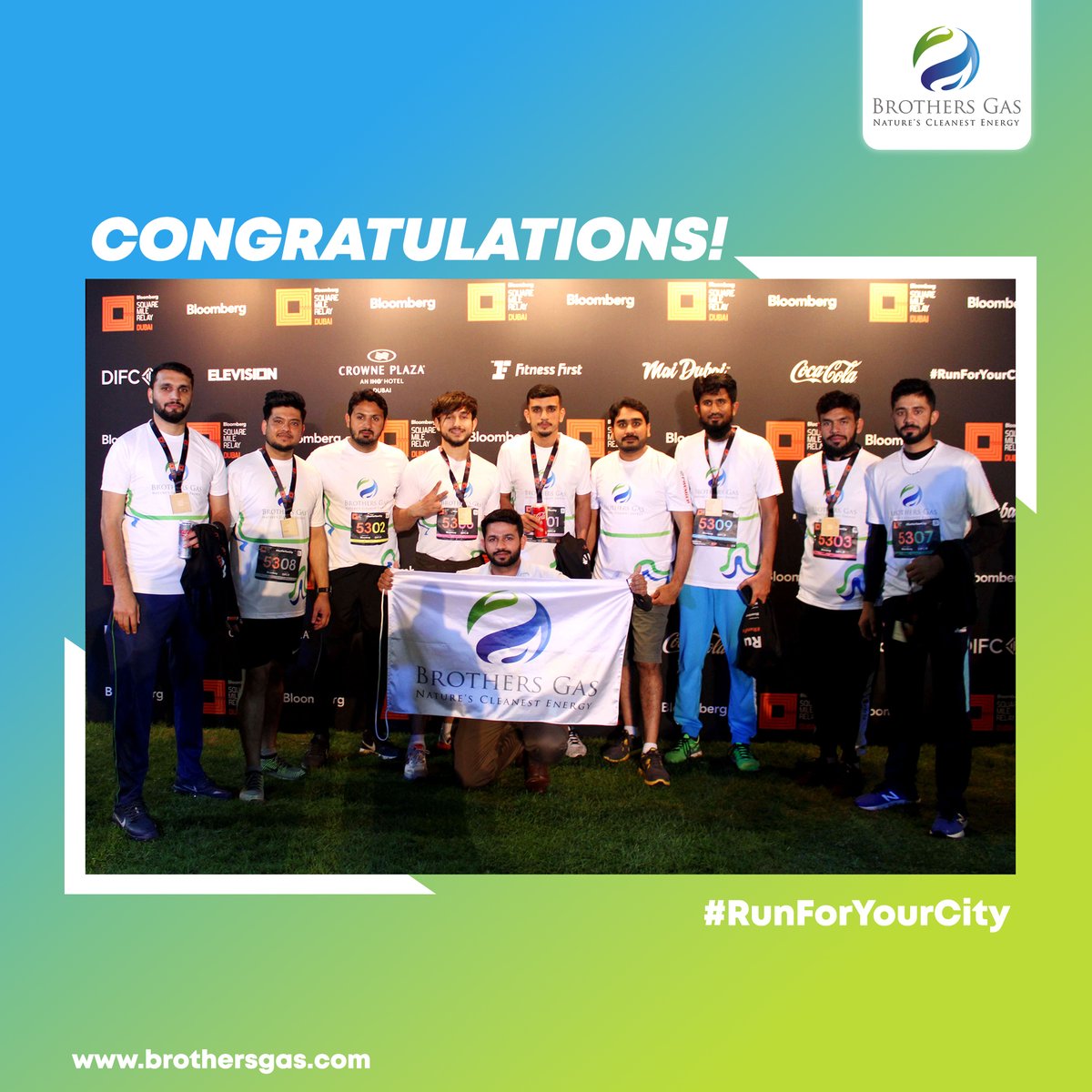 BrothersGas's tweet photo. Brothers Gas would like to thank Bloomberg Square Mile Relay. Overall result, we are the 19th placer out of 65 teams making it a huge success for a rookie! 

#RunForYourCity #Dubai #BrothersGasRunners #DIFC #Bloomberg #SquareMileRelay #TheExtraMile @SquareMileRelay @DIFC https://t.co/vTTlQdTwKq