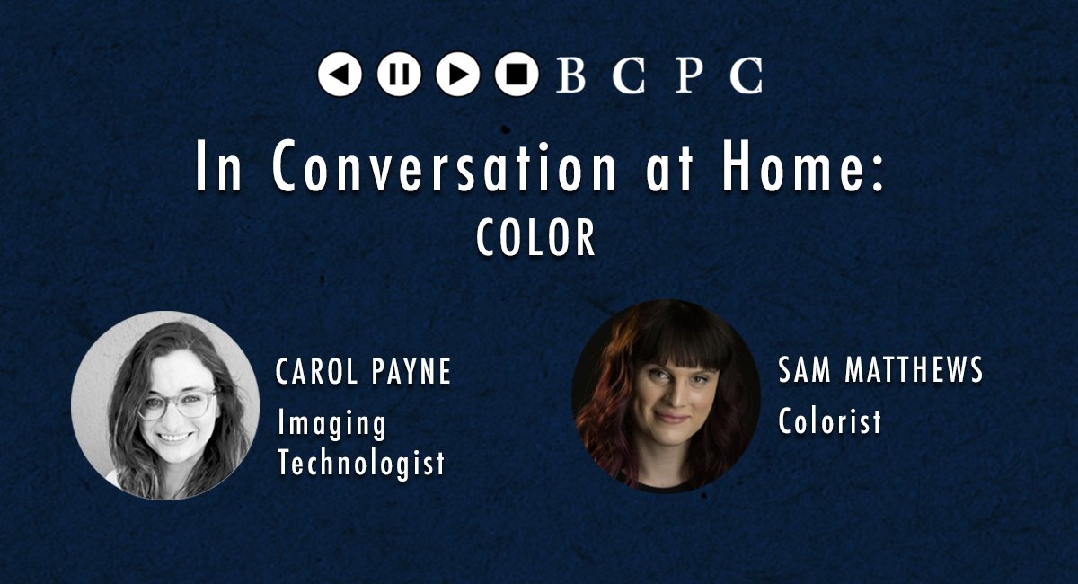 The first ep of #BlueCollarPostCollective’s In Conversation at Home video series is out now! Watch it on YouTube: bit.ly/337RY2M #Color #PostChat #BCPC