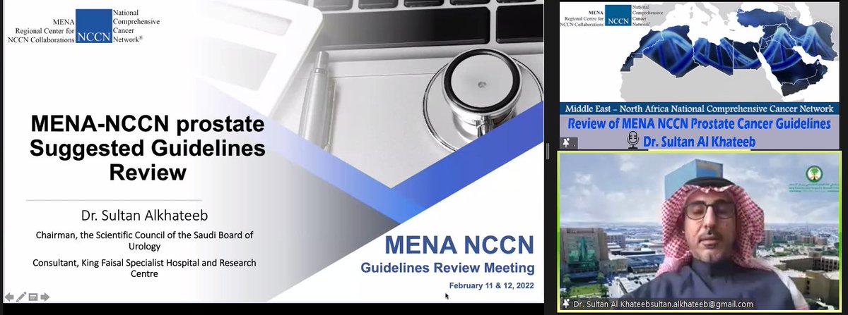 Oncology_Events's tweet image. Review of #MENA_NCCN #Prostate #Cancer GuidelinesDr. Sultan Al Khateeb