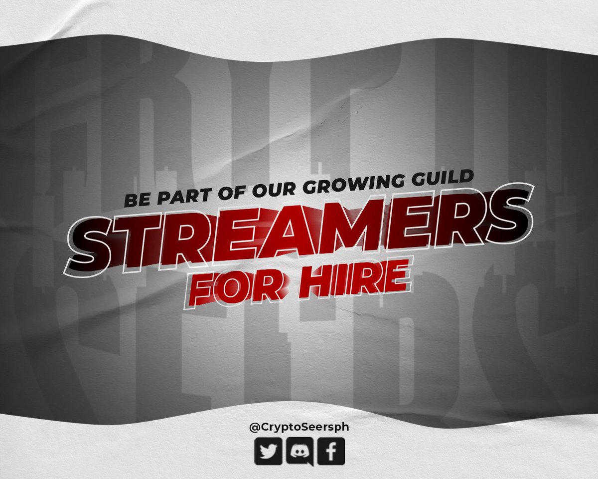 thehightable88's tweet photo. Announcement 🥳

Crypto Seers is looking for a Female streamers who will represent our Guild.

Chosen applicants will be under our Guild's scholarship progam. Other compensation terms will be further discussed.

Kindly email your application here: official.cryptoseers@gmail.com https://t.co/dHElDgigDq