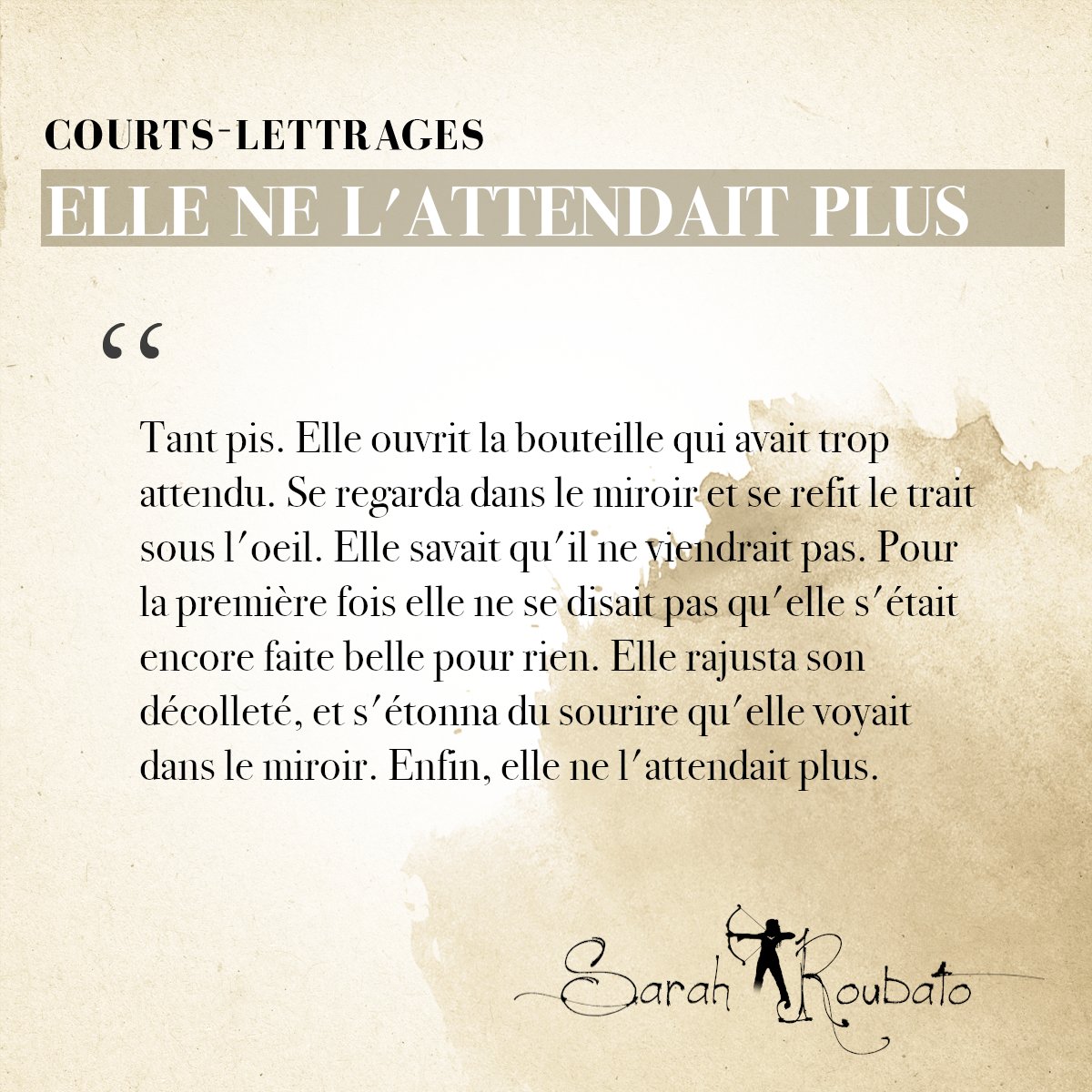 COURTS-LETTRAGES #5
5ème court-lettrage pour raconter ce moment où on se rend soudain compte qu'on a cessé d'attendre quelqu'un.  #Courtslettrages